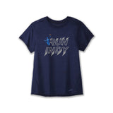RUN INDY Women's Brooks Distance Short Sleeve - Navy