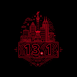 CNO IMM Men's Dash 1/4 zip 3.0 Half Marathon Cityscape - Black