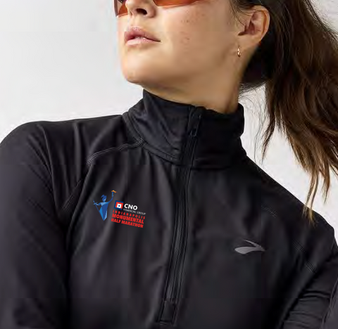 CNO IMM Women's Dash 1/2 zip 3.0 Half Marathon Cityscape - Black