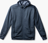 Run Indy Brooks Men's Activate Midweight Hoodie - Heather Blue Slate