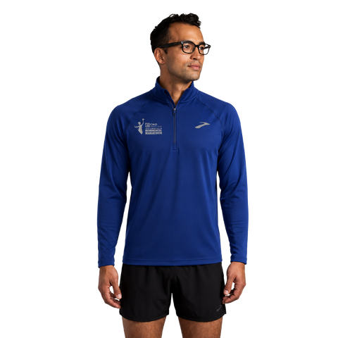 CNO IMM Men's Brooks Dash 1/4 Zip - Midnight Cityscape Marathon