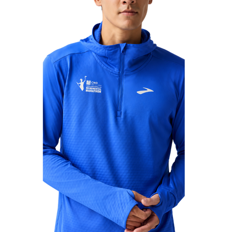 CNO IMM Men's Brooks Notch Thermal Hoodie - Neo Blue
