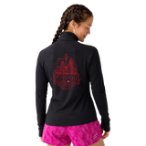 CNO IMM Women's Brooks Dash 1/2 Zip – Black Half Marathon Cityscape