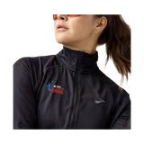 CNO IMM Women's Brooks Dash 1/2 Zip – Black Half Marathon Cityscape