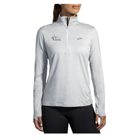 CNO IMM Women's Brooks Dash 1/2 Zip - Heather Ash