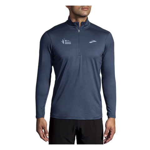CNO IMM Men's Brooks Dash 1/2 Zip - Blue Slate