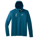 CNO IMM Brooks Men's Notch Thermal Hoodie - Heather Ocean apparel only