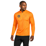 CNO IMM Men's Brooks Dash 1/2 Zip - Circle Logo front angle, thigh-up model