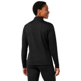 CNO IMM Women's Brooks Dash 1/2 Zip - Black back angle on female model