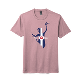 Mens Lady Victory Indy Tri Blend Tee in Heather Lavender, apparel-only view