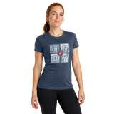 Women's Medal Series Performance Tee front view on female model