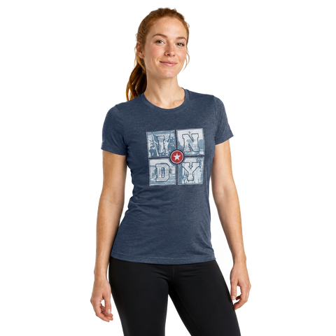 Women's Medal Series Performance Tee front view on female model