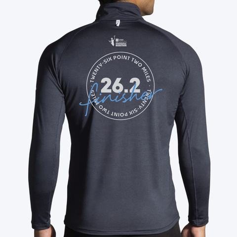 2022 Full Marathon Finisher Brooks Men's Dash 1/2 Zip