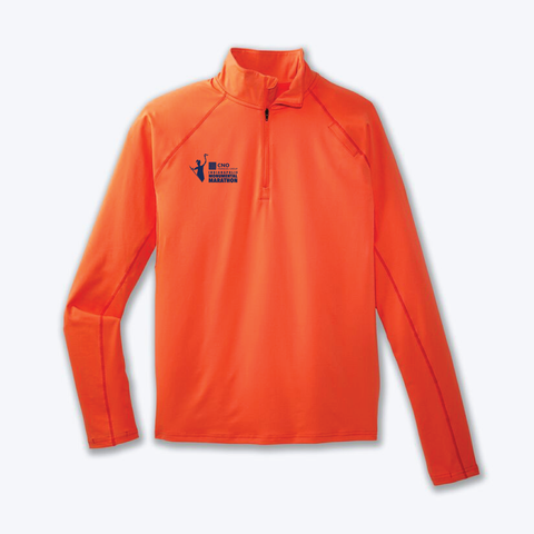 Brooks Men's Dash 1/2 Zip - Vivid Flame