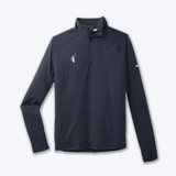 Half Marathon Finisher - Brooks Men's Dash 1/2 Zip - Heather Concrete